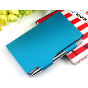 Metal Note Pad Holder with Pen